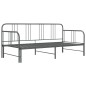 Ausziehsofa Bettgestell Grau Metall 90x200 cm Ausziehsofa Bettgestell Grau Metall 90x200 cm