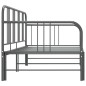 Ausziehsofa Bettgestell Grau Metall 90x200 cm Ausziehsofa Bettgestell Grau Metall 90x200 cm