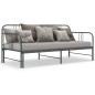 Ausziehsofa Bettgestell Grau Metall 90x200 cm Ausziehsofa Bettgestell Grau Metall 90x200 cm