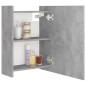 vidaXL Bad-Spiegelschrank Betongrau 62,5x20,5x64 cm Holzwerkstoff vidaXL Bad-Spiegelschrank Betongrau 62,5x20,5x64 cm Holzwerkstoff