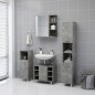 vidaXL Bad-Spiegelschrank Betongrau 62,5x20,5x64 cm Holzwerkstoff vidaXL Bad-Spiegelschrank Betongrau 62,5x20,5x64 cm Holzwerkstoff