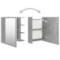 vidaXL Bad-Spiegelschrank Betongrau 62,5x20,5x64 cm Holzwerkstoff vidaXL Bad-Spiegelschrank Betongrau 62,5x20,5x64 cm Holzwerkstoff