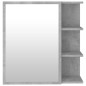 vidaXL Bad-Spiegelschrank Betongrau 62,5x20,5x64 cm Holzwerkstoff vidaXL Bad-Spiegelschrank Betongrau 62,5x20,5x64 cm Holzwerkstoff
