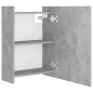 vidaXL Bad-Spiegelschrank Betongrau 62,5x20,5x64 cm Holzwerkstoff vidaXL Bad-Spiegelschrank Betongrau 62,5x20,5x64 cm Holzwerkstoff
