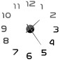 3D-Wanduhr Modernes Design 100 cm XXL Schwarz 3D-Wanduhr Modernes Design 100 cm XXL Schwarz