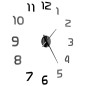 3D-Wanduhr Modernes Design 100 cm XXL Schwarz 3D-Wanduhr Modernes Design 100 cm XXL Schwarz