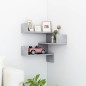vidaXL Wand-Eckregal Betongrau 40x40x50 cm Holzwerkstoff vidaXL Wand-Eckregal Betongrau 40x40x50 cm Holzwerkstoff