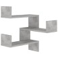 vidaXL Wand-Eckregal Betongrau 40x40x50 cm Holzwerkstoff vidaXL Wand-Eckregal Betongrau 40x40x50 cm Holzwerkstoff