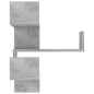vidaXL Wand-Eckregal Betongrau 40x40x50 cm Holzwerkstoff vidaXL Wand-Eckregal Betongrau 40x40x50 cm Holzwerkstoff