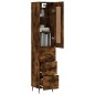 vidaXL Highboard Räuchereiche 34,5x34x180 cm Holzwerkstoff vidaXL Highboard Räuchereiche 34,5x34x180 cm Holzwerkstoff
