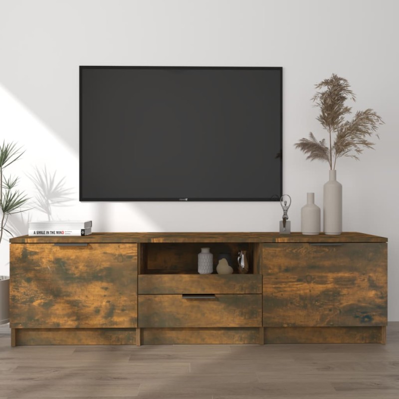 TV-Schrank Räuchereiche 140x35x40 cm Holzwerkstoff TV-Schrank Räuchereiche 140x35x40 cm Holzwerkstoff