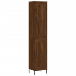 Highboard Braun Eichen-Optik 34,5x34x180 cm Holzwerkstoff