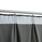 vidaXL Verdunkelungsvorhang mit Haken Samt Anthrazit 290 x 245 cm vidaXL Verdunkelungsvorhang mit Haken Samt Anthrazit 290 x 245 cm