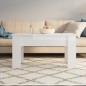 Couchtisch Hochglanz-Weiß 101x49x52 cm Holzwerkstoff Couchtisch Hochglanz-Weiß 101x49x52 cm Holzwerkstoff