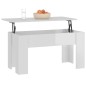 Couchtisch Hochglanz-Weiß 101x49x52 cm Holzwerkstoff Couchtisch Hochglanz-Weiß 101x49x52 cm Holzwerkstoff