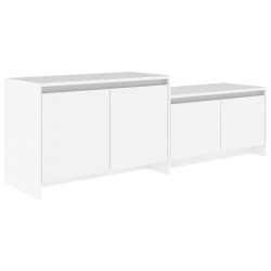 vidaXL TV-Schrank Weiß 146,5x35x50 cm Holzwerkstoff