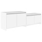vidaXL TV-Schrank Weiß 146,5x35x50 cm Holzwerkstoff vidaXL TV-Schrank Weiß 146,5x35x50 cm Holzwerkstoff