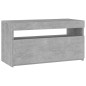 TV-Schrank mit LED-Leuchten Betongrau 75x35x40 cm TV-Schrank mit LED-Leuchten Betongrau 75x35x40 cm