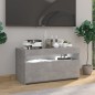 TV-Schrank mit LED-Leuchten Betongrau 75x35x40 cm TV-Schrank mit LED-Leuchten Betongrau 75x35x40 cm
