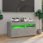 TV-Schrank mit LED-Leuchten Betongrau 75x35x40 cm TV-Schrank mit LED-Leuchten Betongrau 75x35x40 cm