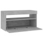 TV-Schrank mit LED-Leuchten Betongrau 75x35x40 cm TV-Schrank mit LED-Leuchten Betongrau 75x35x40 cm