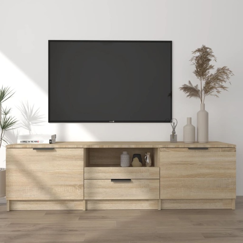 vidaXL TV-Schrank Sonoma-Eiche 140x35x40 cm Holzwerkstoff vidaXL TV-Schrank Sonoma-Eiche 140x35x40 cm Holzwerkstoff