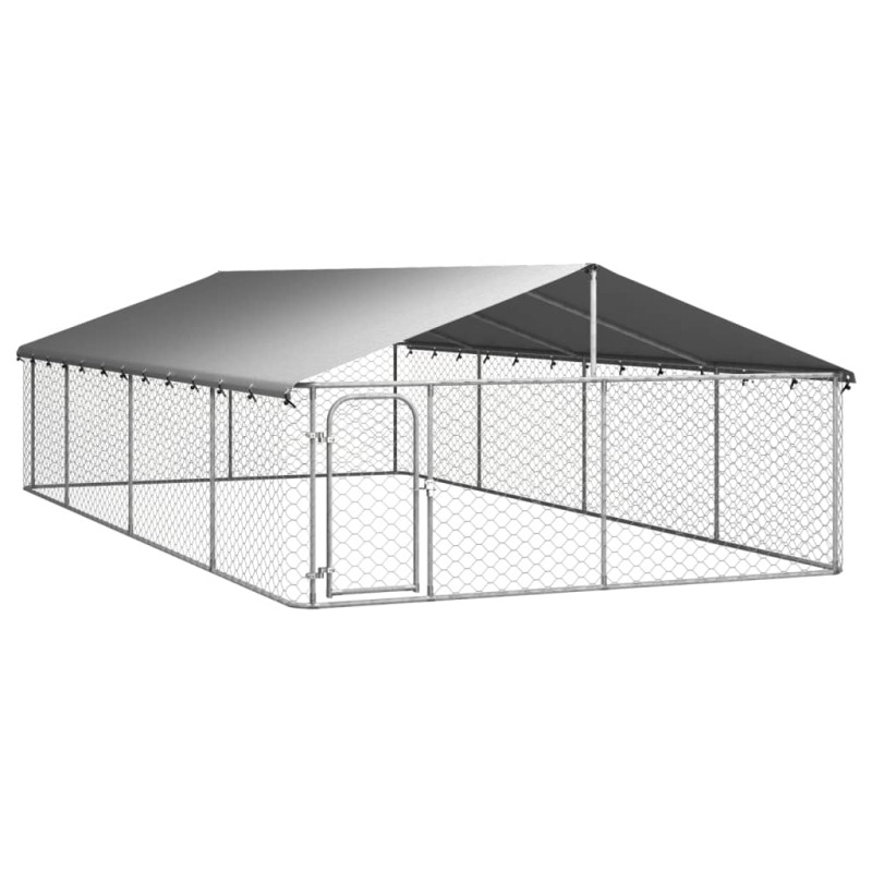 vidaXL Outdoor-Hundezwinger mit Dach 600x300x150 cm vidaXL Outdoor-Hundezwinger mit Dach 600x300x150 cm