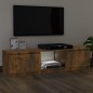 TV-Schrank mit LED-Leuchten Räuchereiche 120x30x35,5 cm TV-Schrank mit LED-Leuchten Räuchereiche 120x30x35,5 cm