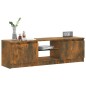 TV-Schrank mit LED-Leuchten Räuchereiche 120x30x35,5 cm TV-Schrank mit LED-Leuchten Räuchereiche 120x30x35,5 cm