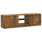 TV-Schrank mit LED-Leuchten Räuchereiche 120x30x35,5 cm TV-Schrank mit LED-Leuchten Räuchereiche 120x30x35,5 cm
