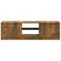 TV-Schrank mit LED-Leuchten Räuchereiche 120x30x35,5 cm TV-Schrank mit LED-Leuchten Räuchereiche 120x30x35,5 cm