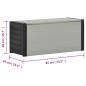 vidaXL Mülltonnenbox Grau 85x34x40 cm vidaXL Mülltonnenbox Grau 85x34x40 cm