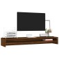 Monitorständer Braun Eichen-Optik 100x24x13 cm Holzwerkstoff Monitorständer Braun Eichen-Optik 100x24x13 cm Holzwerkstoff