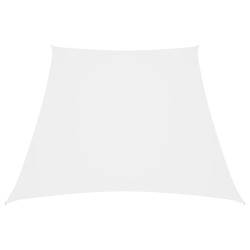 vidaXL Sonnensegel Oxford-Gewebe Trapezform 3/4x3 m Weiß