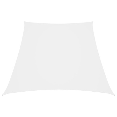 vidaXL Sonnensegel Oxford-Gewebe Trapezform 3/4x3 m Weiß