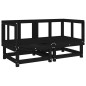 vidaXL Ecksofas mit Kissen 2 Stk. Schwarz Massivholz Kiefer vidaXL Ecksofas mit Kissen 2 Stk. Schwarz Massivholz Kiefer