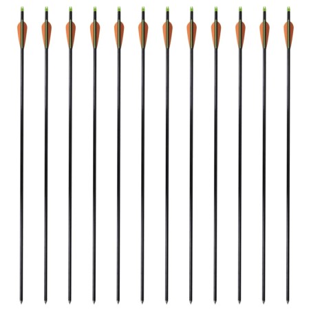 Standard Compoundbogen-Pfeile 30" 0,8 cm Fiberglas 12 Stück