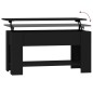 Couchtisch Schwarz 101x49x52 cm Holzwerkstoff Couchtisch Schwarz 101x49x52 cm Holzwerkstoff