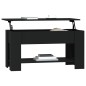 Couchtisch Schwarz 101x49x52 cm Holzwerkstoff Couchtisch Schwarz 101x49x52 cm Holzwerkstoff