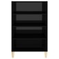 Sideboard Hochglanz-Schwarz 57x35x90 cm Holzwerkstoff Sideboard Hochglanz-Schwarz 57x35x90 cm Holzwerkstoff