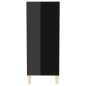 Sideboard Hochglanz-Schwarz 57x35x90 cm Holzwerkstoff Sideboard Hochglanz-Schwarz 57x35x90 cm Holzwerkstoff