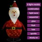 Weihnachtsdeko Weihnachtsmann LED Luxus-Stoff 90 cm Weihnachtsdeko Weihnachtsmann LED Luxus-Stoff 90 cm