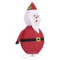 Weihnachtsdeko Weihnachtsmann LED Luxus-Stoff 90 cm Weihnachtsdeko Weihnachtsmann LED Luxus-Stoff 90 cm