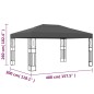 Pavillon 3×4 m Anthrazit Stoff Pavillon 3×4 m Anthrazit Stoff