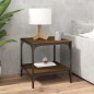 vidaXL Beistelltische 2 Stk. Braun Eiche 40x40x40 cm Holzwerkstoff vidaXL Beistelltische 2 Stk. Braun Eiche 40x40x40 cm Holzwerkstoff