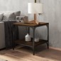 vidaXL Beistelltische 2 Stk. Braun Eiche 40x40x40 cm Holzwerkstoff vidaXL Beistelltische 2 Stk. Braun Eiche 40x40x40 cm Holzwerkstoff