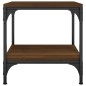 vidaXL Beistelltische 2 Stk. Braun Eiche 40x40x40 cm Holzwerkstoff vidaXL Beistelltische 2 Stk. Braun Eiche 40x40x40 cm Holzwerkstoff