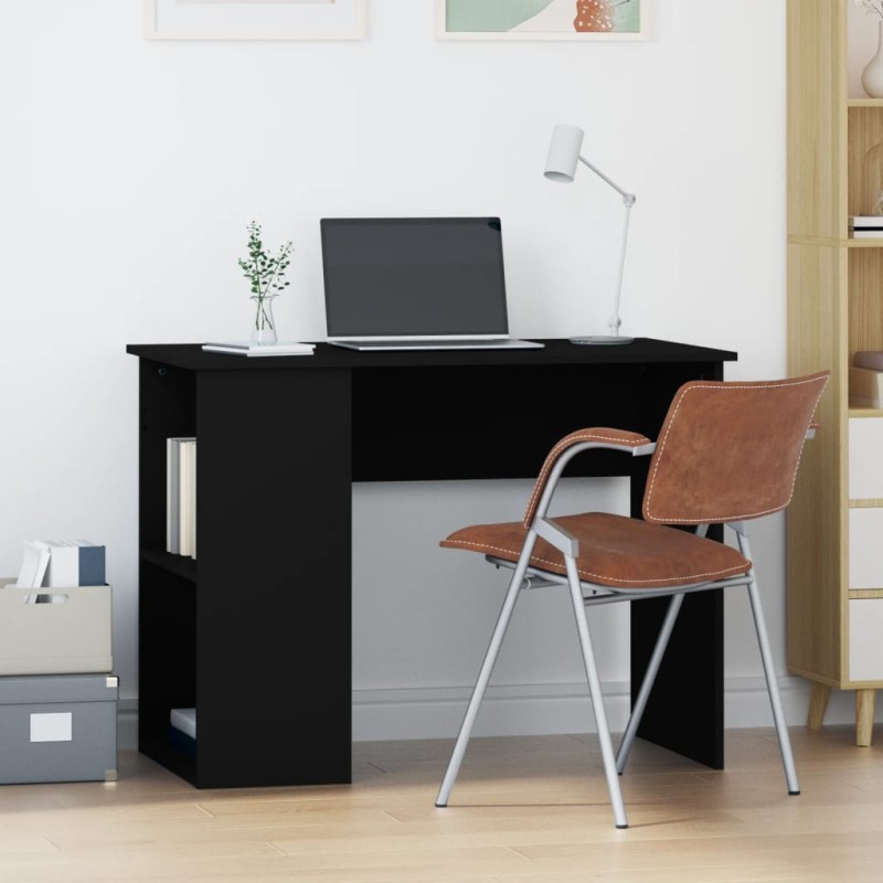 Schreibtisch Schwarz 100x55x75 cm Holzwerkstoff Schreibtisch Schwarz 100x55x75 cm Holzwerkstoff