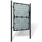 vidaXL Zauntor (Einzeltor) Schwarz 100x200 cm vidaXL Zauntor (Einzeltor) Schwarz 100x200 cm