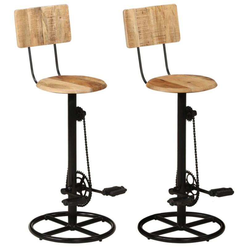 Barhocker 2 Stk. Massivholz Mango Barhocker 2 Stk. Massivholz Mango